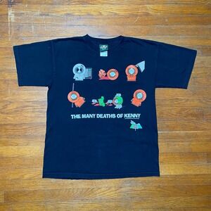 Vintage 1998 South Park The Many Deaths Of Kenny Comedy Central Tshirt Mens M